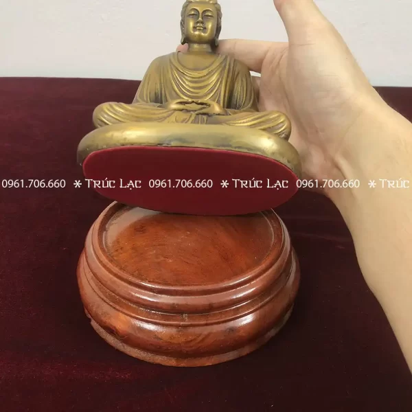 Tượng Phật Thích Ca Mâu Ni cao 16cm đế nhung