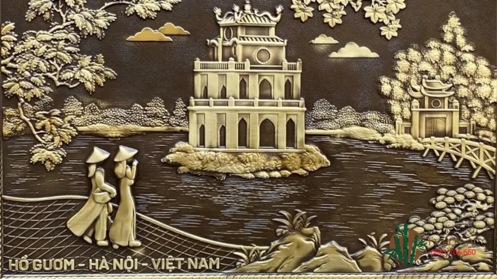 Vì Sao Đồ Đồng Ngày Càng Được Ưa Chuộng Trong Không Gian Sống Hiện Đại? 2 tranh đồng