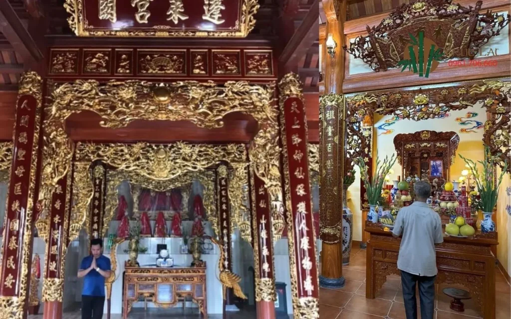Đồ đồng trong kiến trúc cổ Việt Nam: Vẻ đẹp bền vững của văn hóa dân tộc 5 đồ đồng, câu đối, nhà thờ