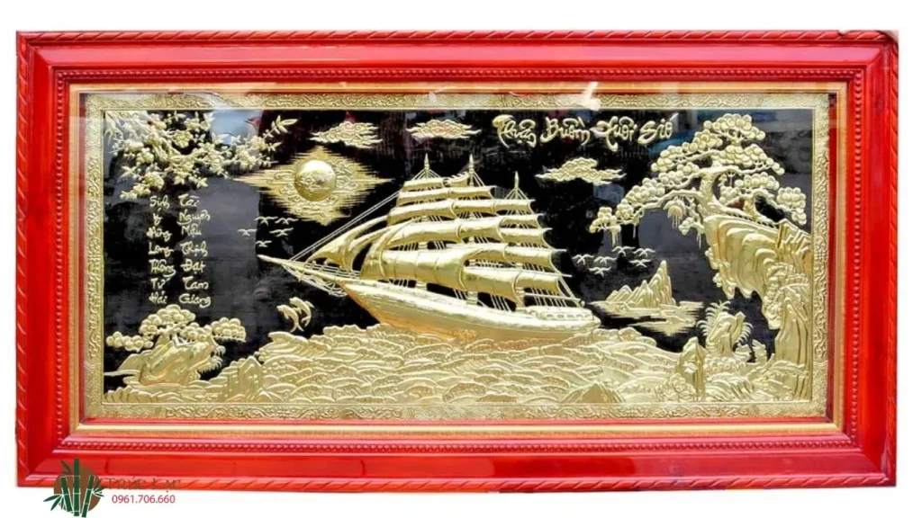 6 Lựa Chọn Tranh Đồng Hoàn Hảo Cho Không Gian Làm Việc Của Bạn 1 Thuận buồm xuôi gió