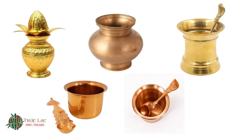 Đồ nấu ăn bằng đồng tại Ấn Độ 2 đồ đống ấn độ
