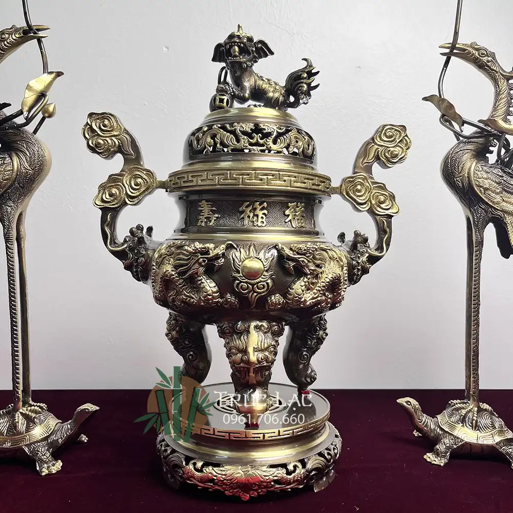 Bộ Ngũ Sự đồ thờ 2 Ngũ Sự