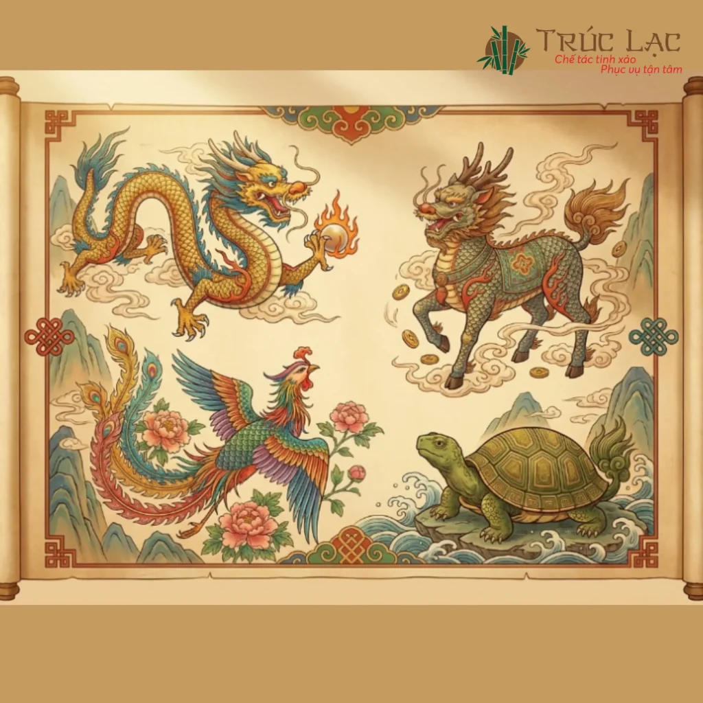 Tứ Linh: Long - Lân - Quy - Phụng
