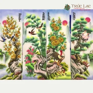 Tứ quý: Tùng-Cúc-Trúc-Mai